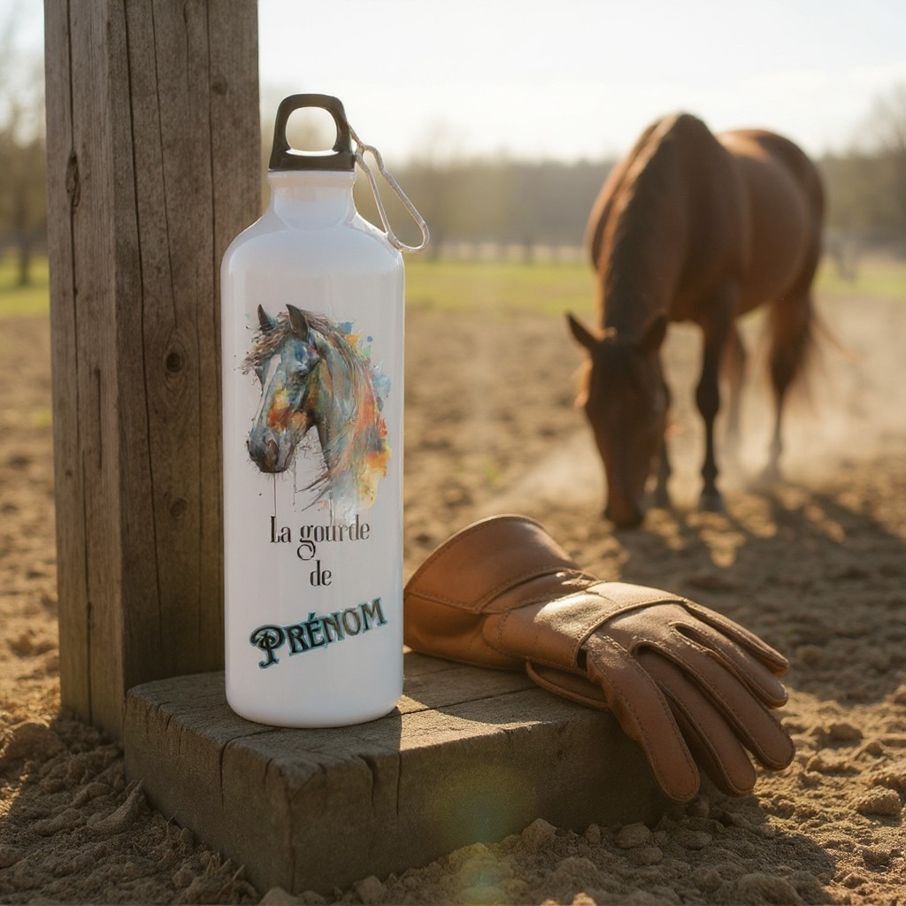Gourde de cheval personnalisée