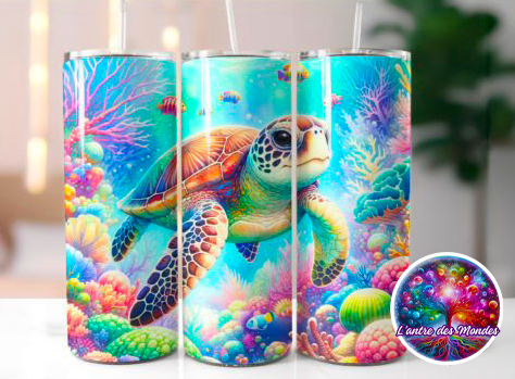 Gobelet avec tortue marine