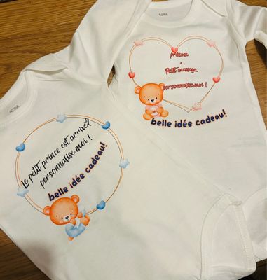 Body bébé personnalisé