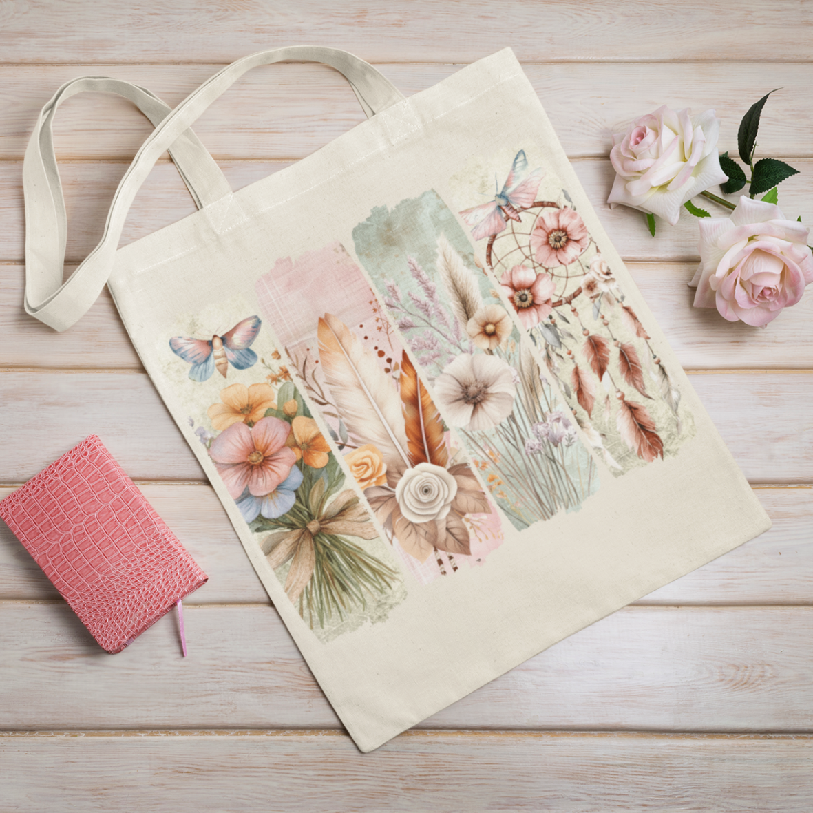 Sac fourre-tout à motif bohème