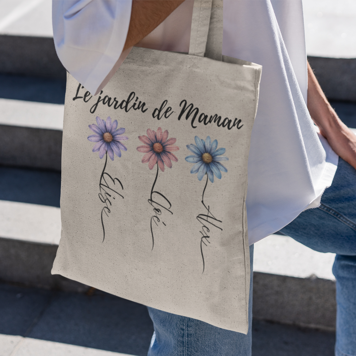 Sac personnalisé Le jardin de Maman