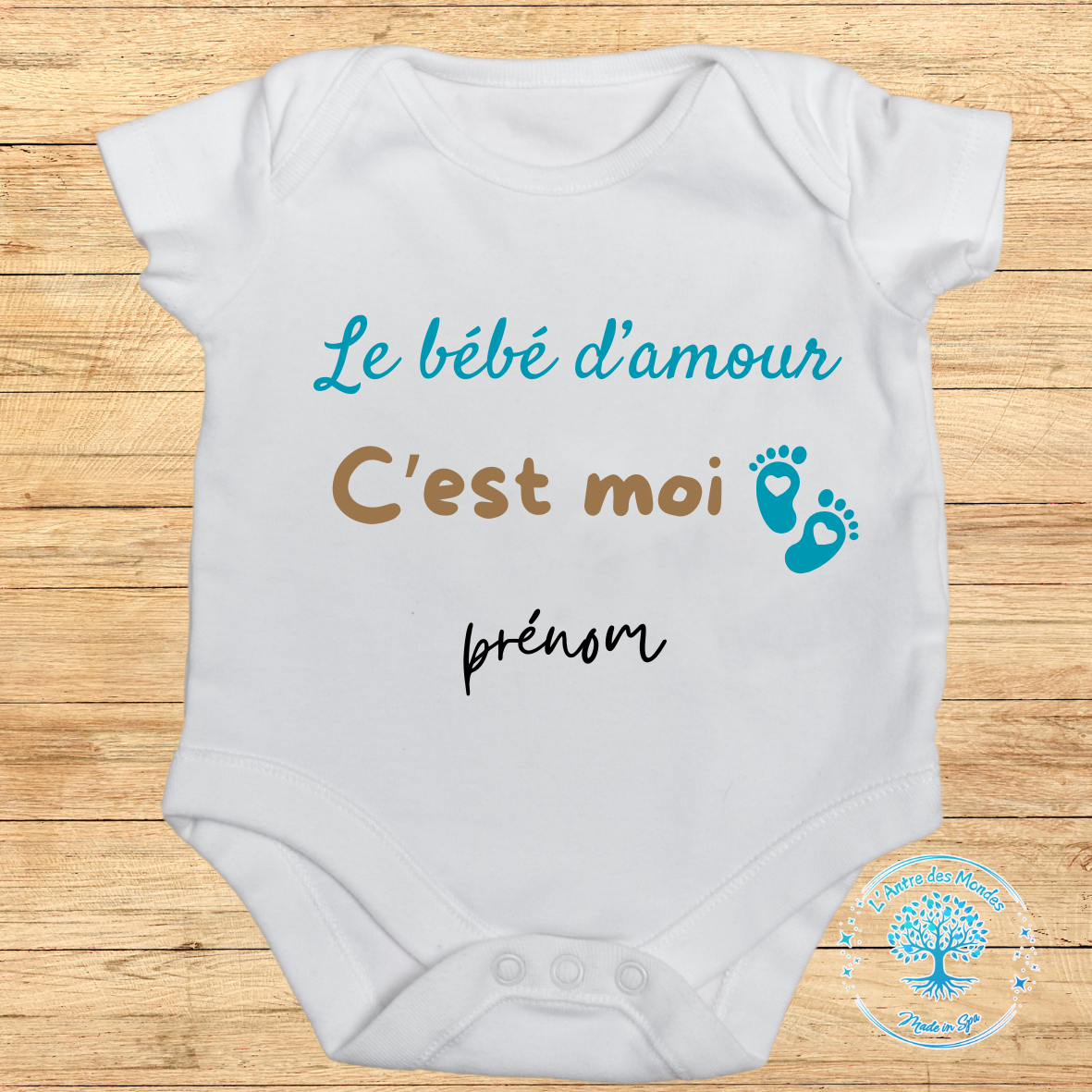 Body bébé personnalisé