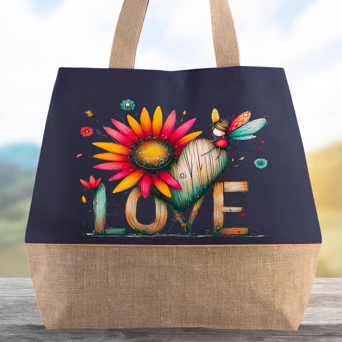 Sac cabas artistique LOVE