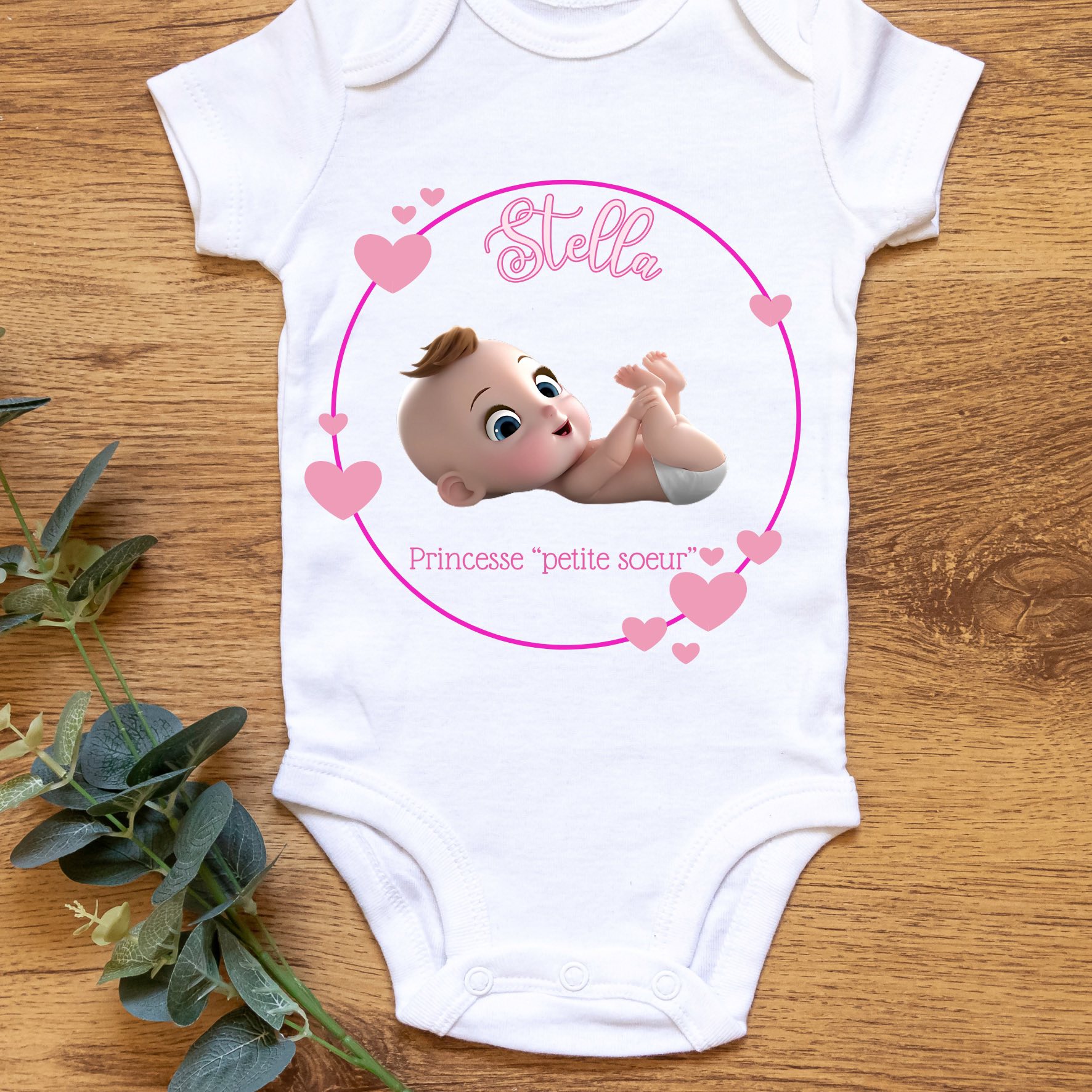 Body bébé personnalisé