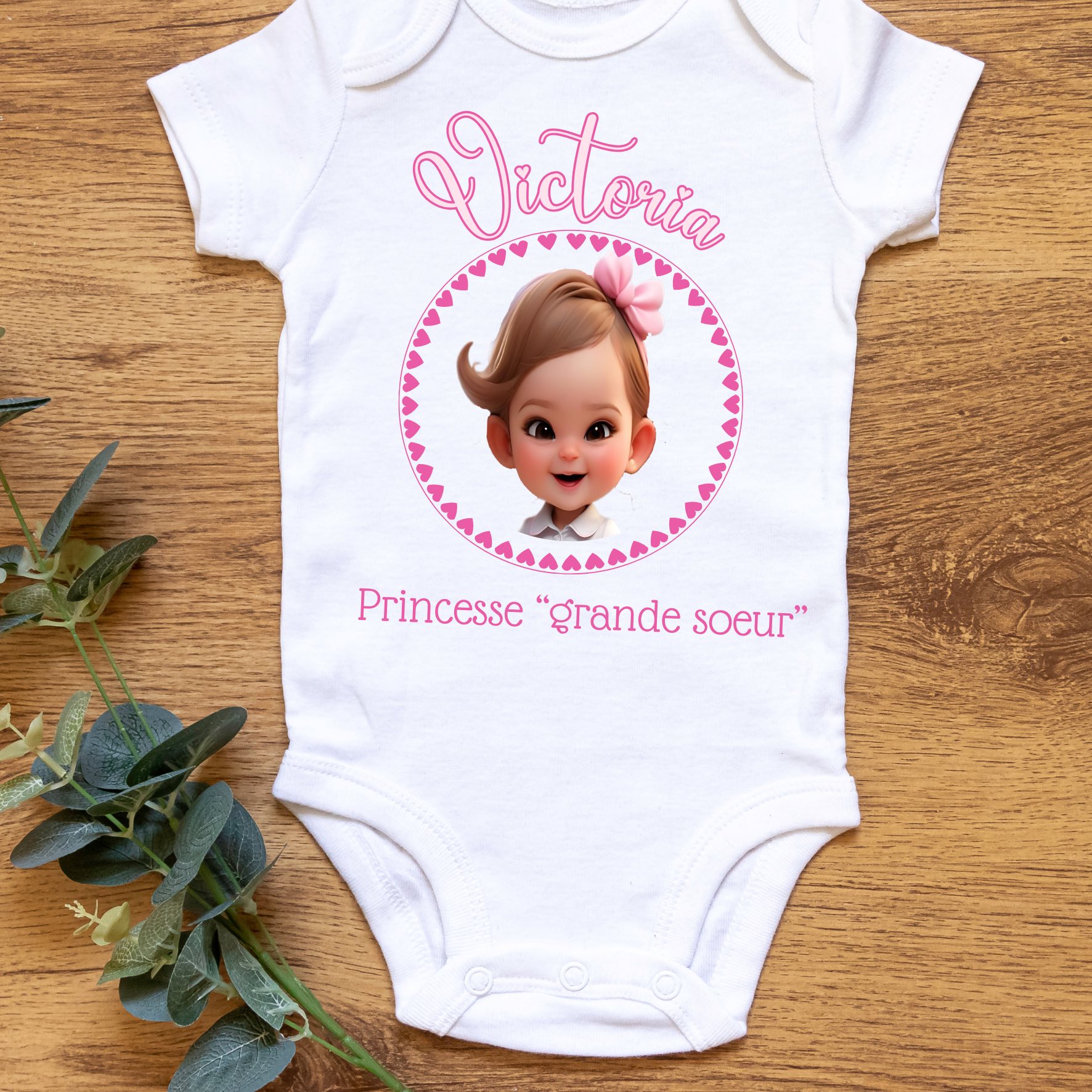 Body bébé personnalisé