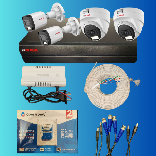 CP PLUS 2.4mp HD 4 Camera Combo 