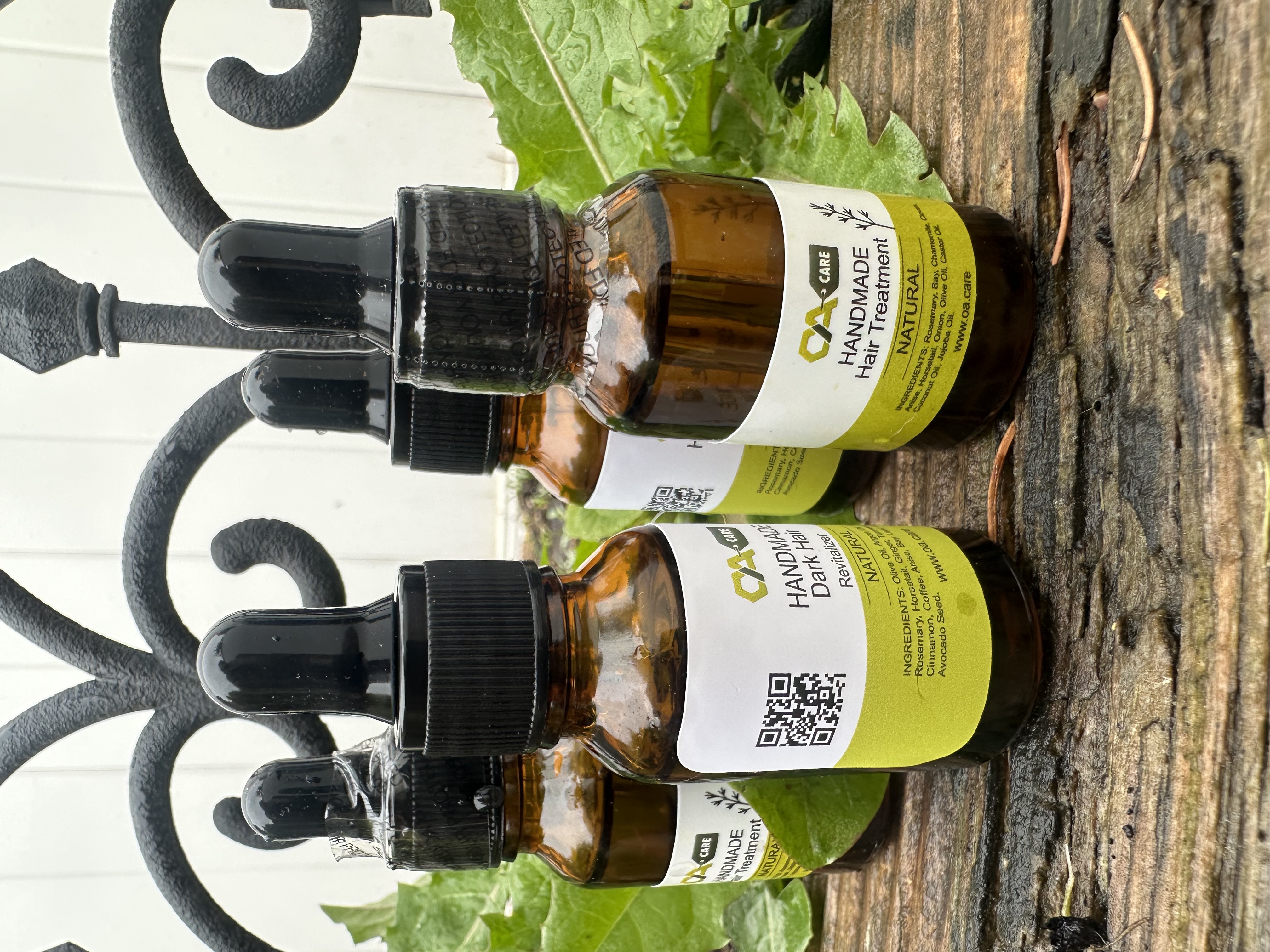 Aceite para cabello oscuro