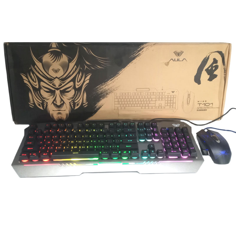 Aula Metal RGB Gaming Keyboard and Mouse Combo