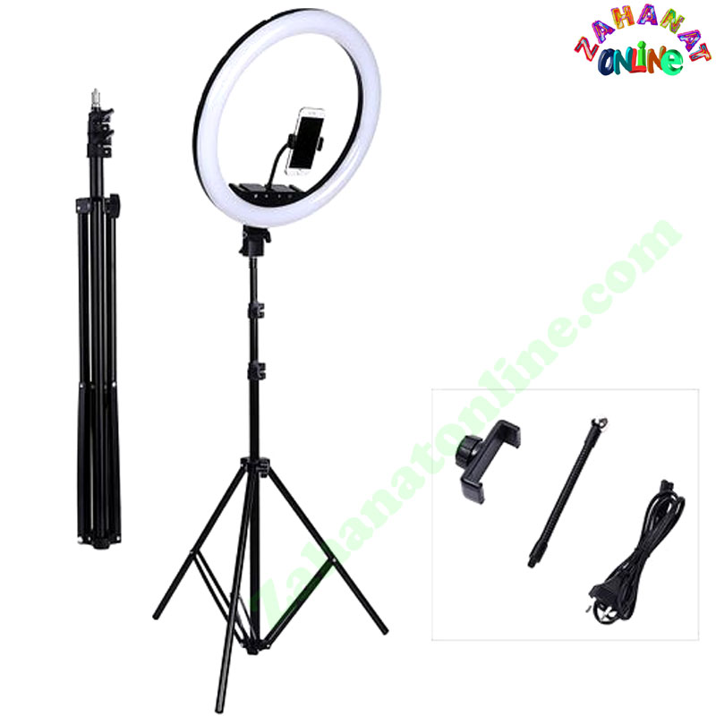 12" (31cm) LED Ring Light with 7ft Tripod Stand & Phone Holder