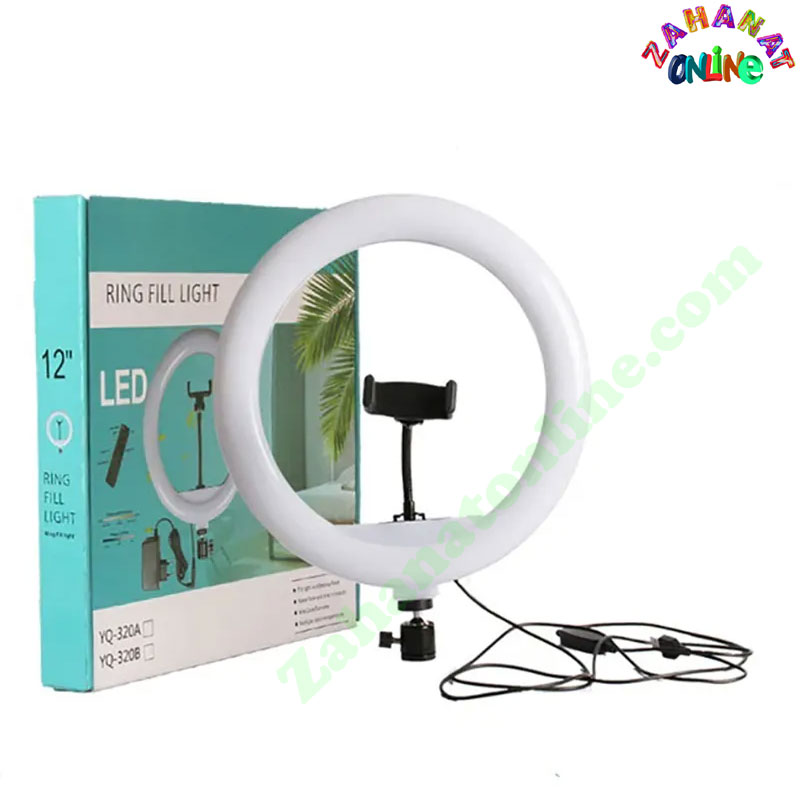 12" (31cm) LED Ring Light with 7ft Tripod Stand & Phone Holder