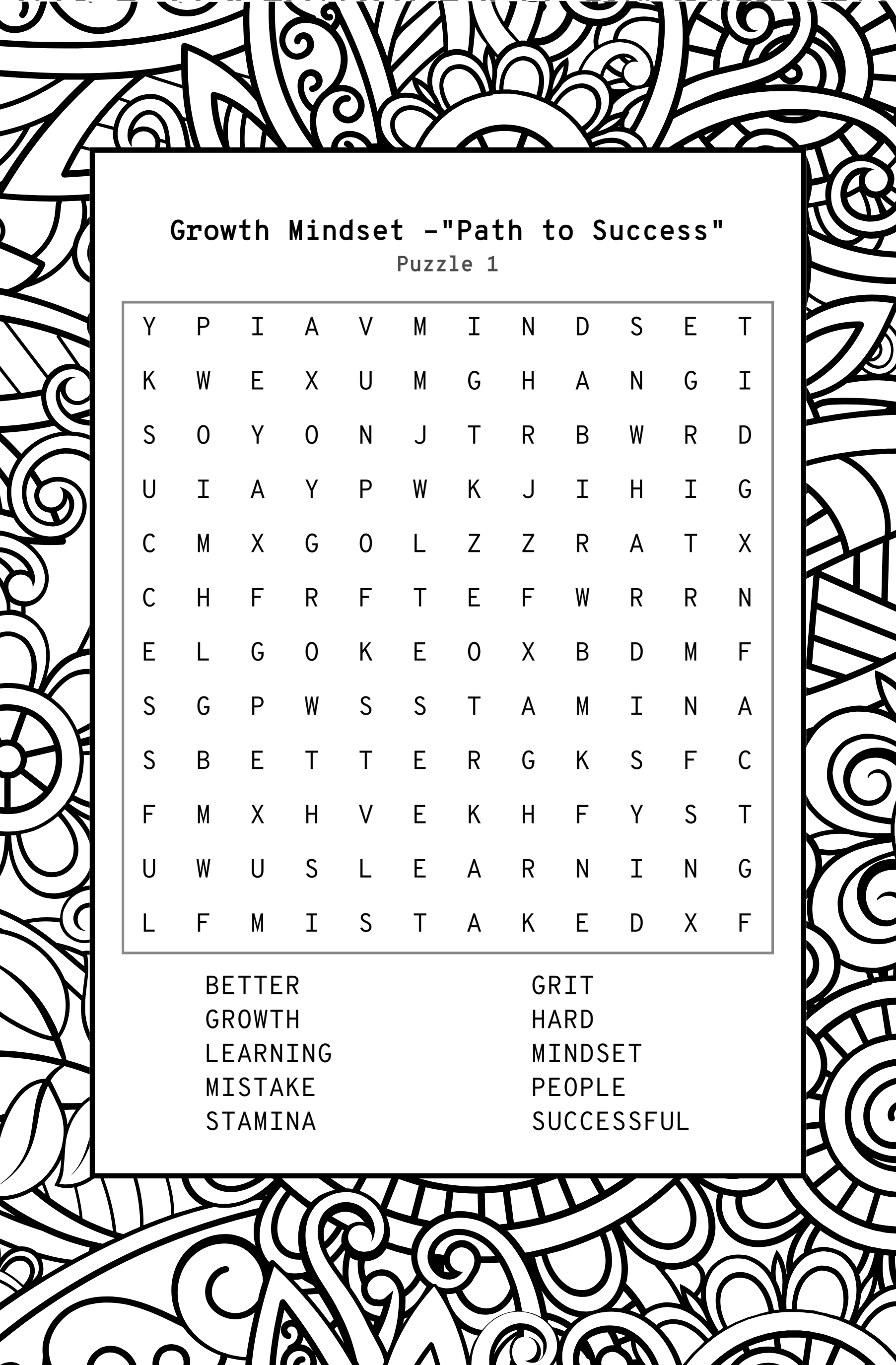 Mind Games Word Search Book For Kids Ages 8+ and teens