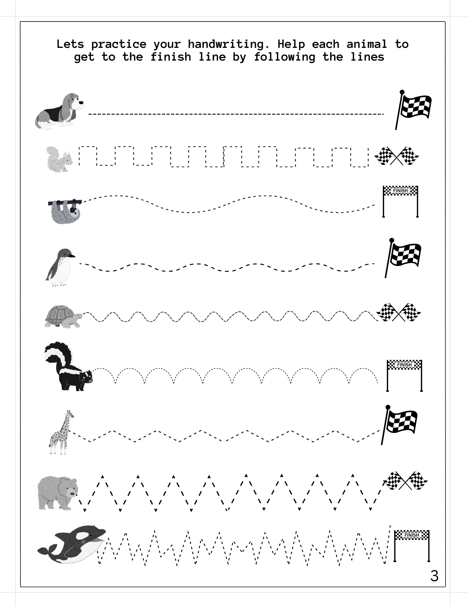 Handwriting Practice For Kids Ages 5 - 7: Fun Workbook to Master Handwriting Letters, Numbers, Shapes and Words 