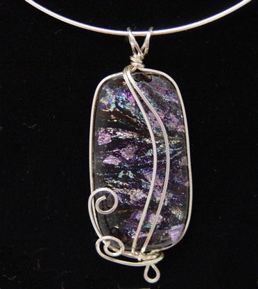 Dichroic Glass TEST  Pendant for SHOP