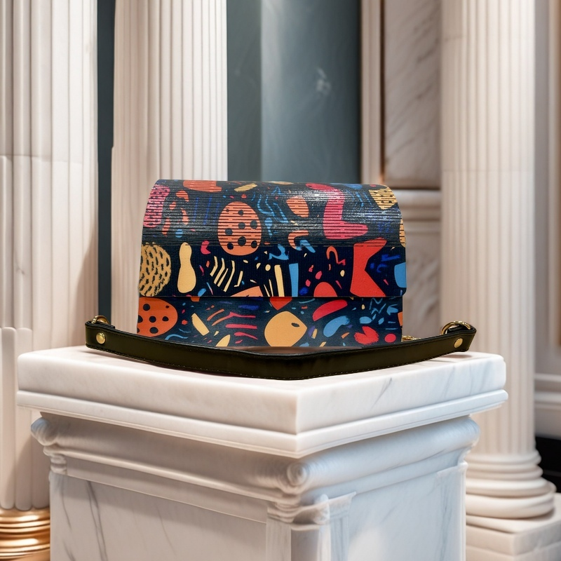Colorful Patterned Shoulder Bag
