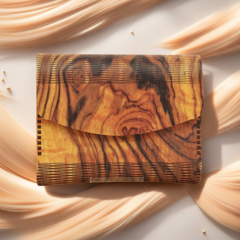 Wood Grain Pattern Clutch
