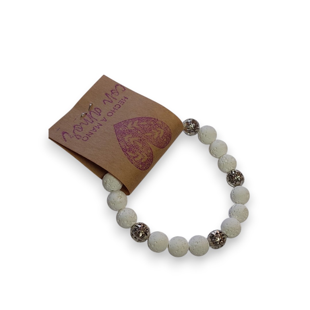 Pulsera Volcán blanca