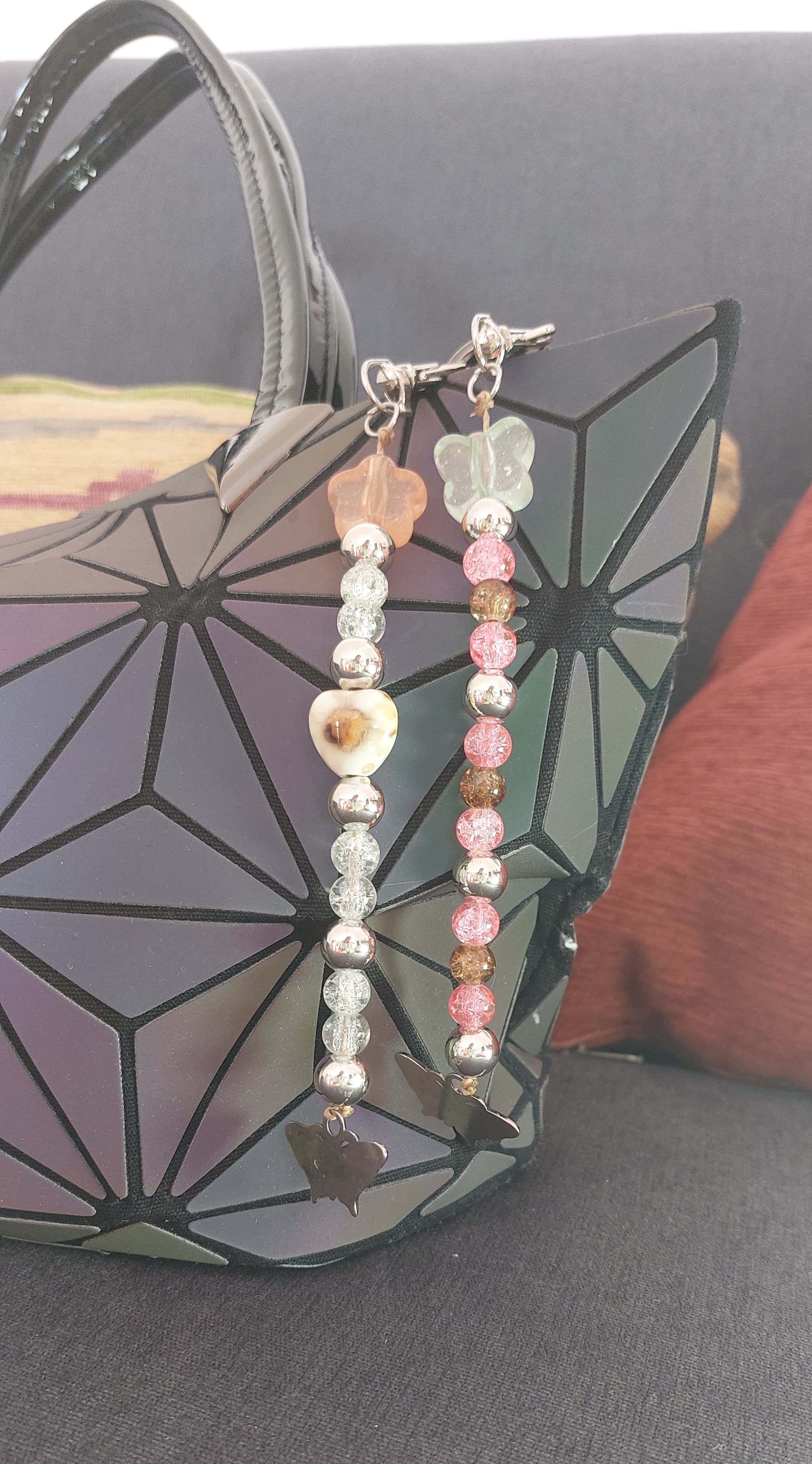  charm medalla flores