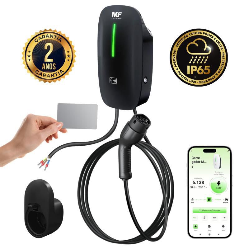 Carregador Inteligente para Veículos Elétricos MF Power – Tipo 2