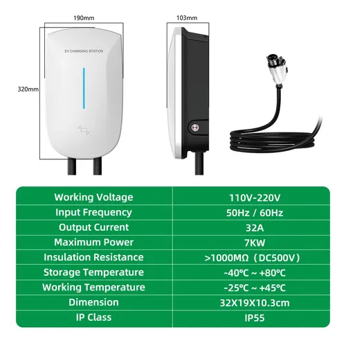 Estação de Carregamento EV SAE 7kW – Inteligente, Segura e Eficiente
