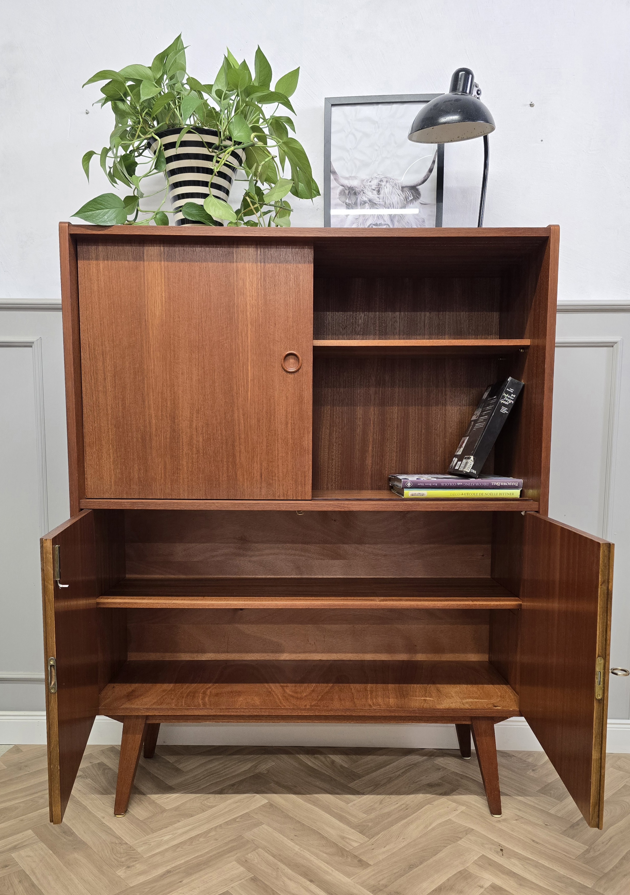 Teak Highboard
