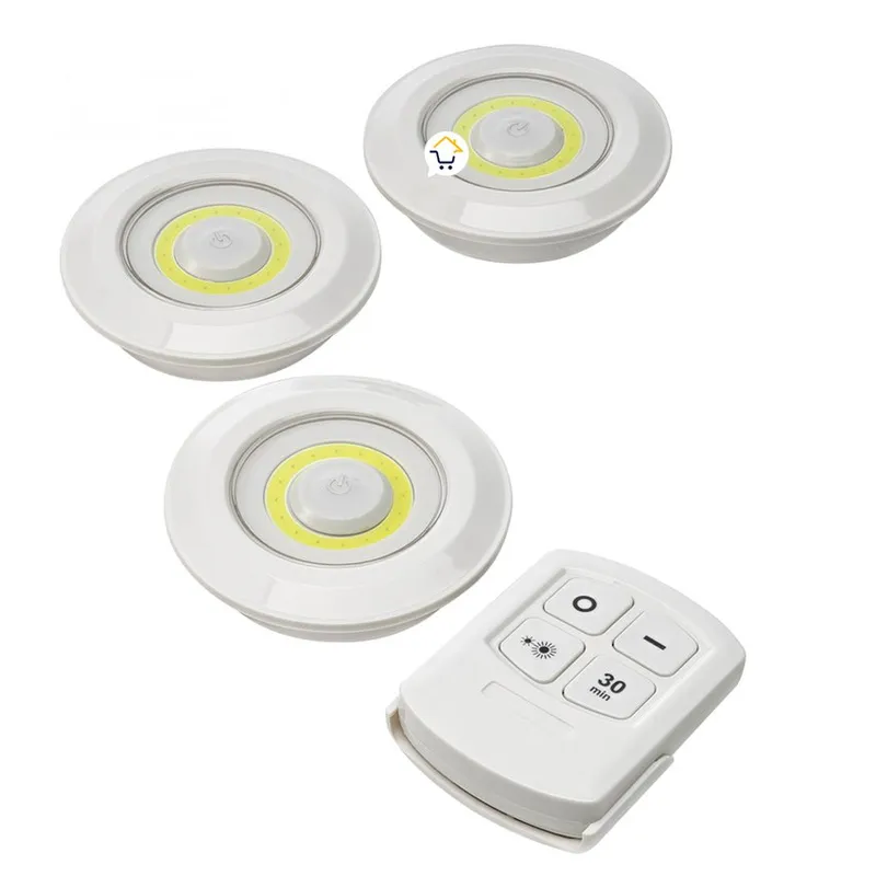 Set de 3 luces led con control remoto - MC