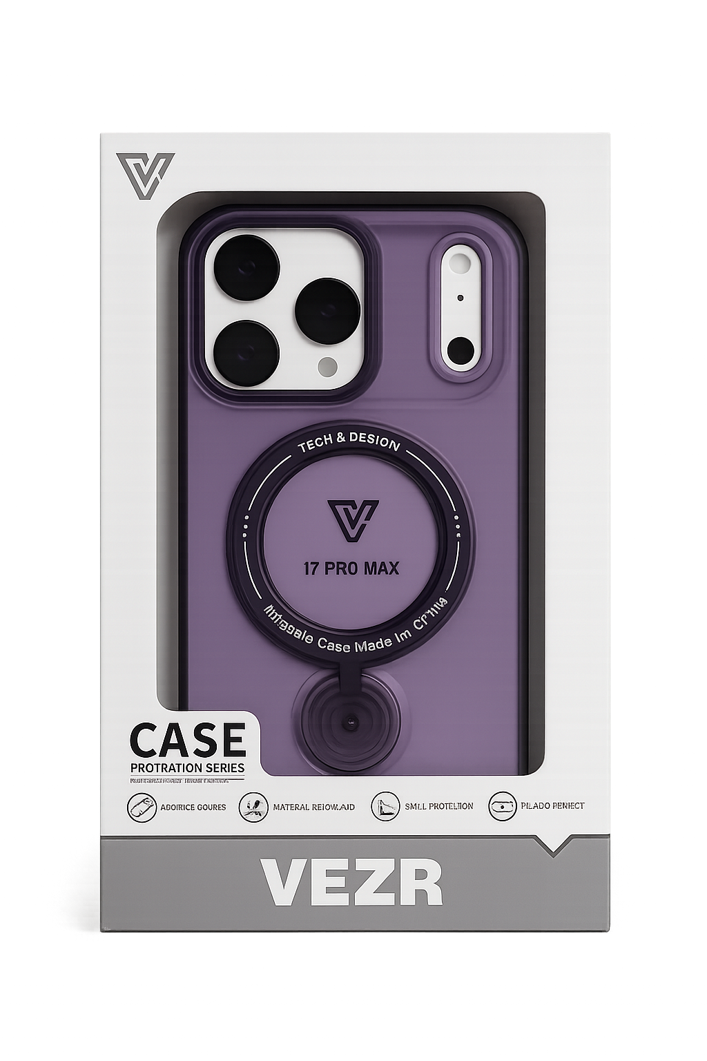Funda Protectora VEZR para iPhone 17 Pro Max