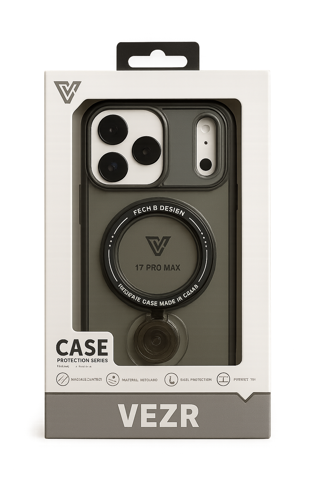 Funda protectora VEZR para iPhone 17 Pro Max