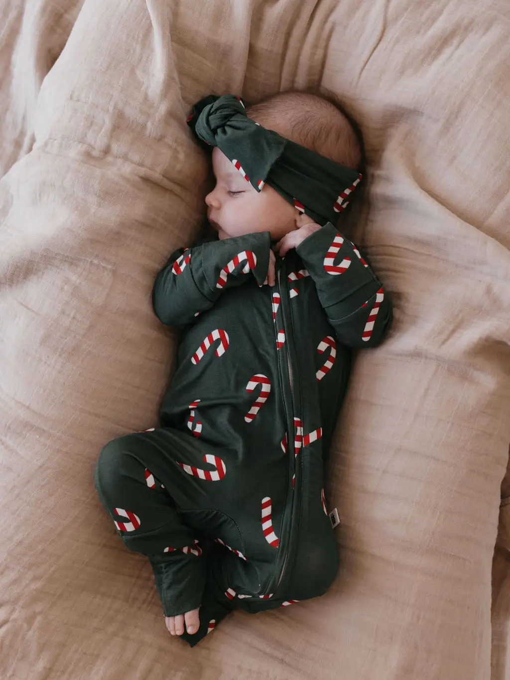 Bamboo Zip Pajamas | Candy Cane Lane
