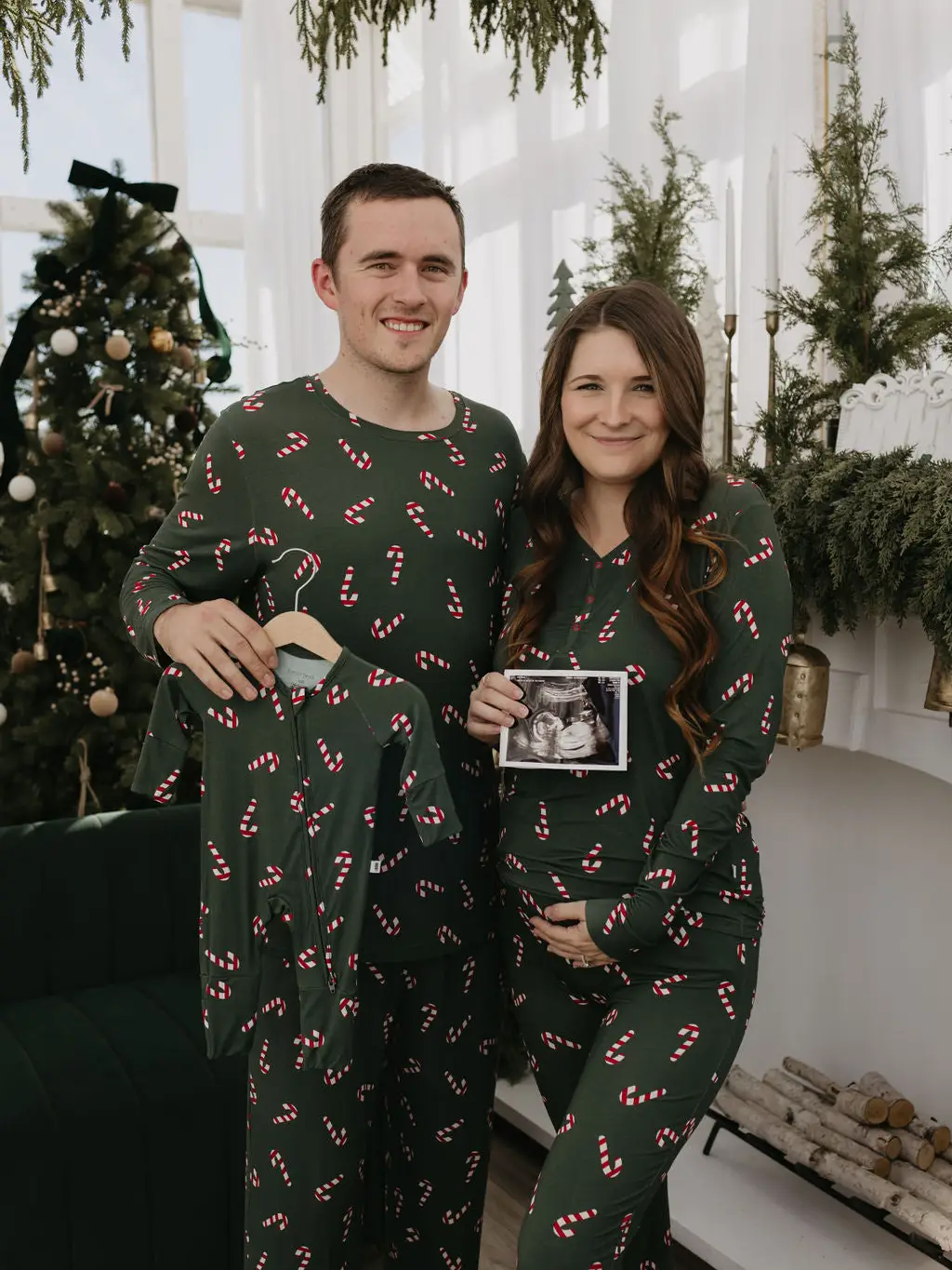 Men's Bamboo Pajamas | Candy Cane Lane