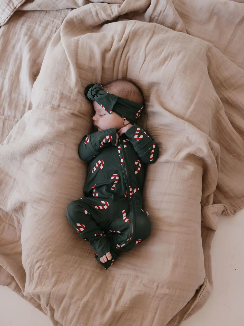 Bamboo Zip Pajamas | Candy Cane Lane