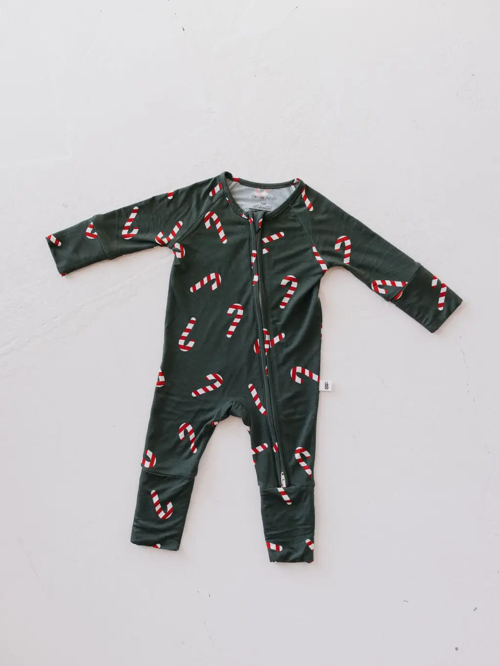 Bamboo Zip Pajamas | Candy Cane Lane