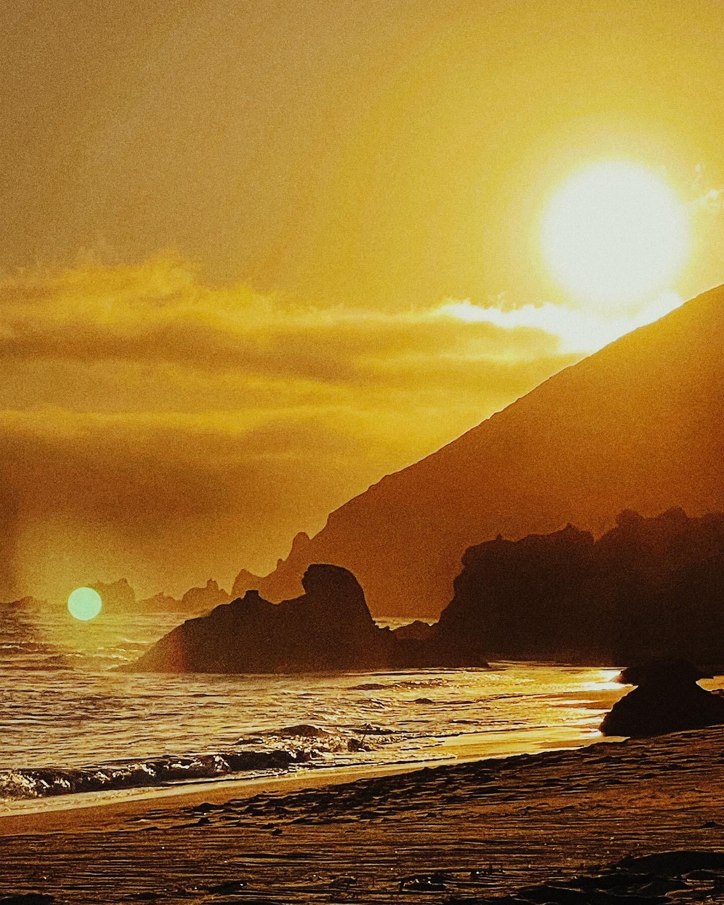 Serene Coastal Sunset