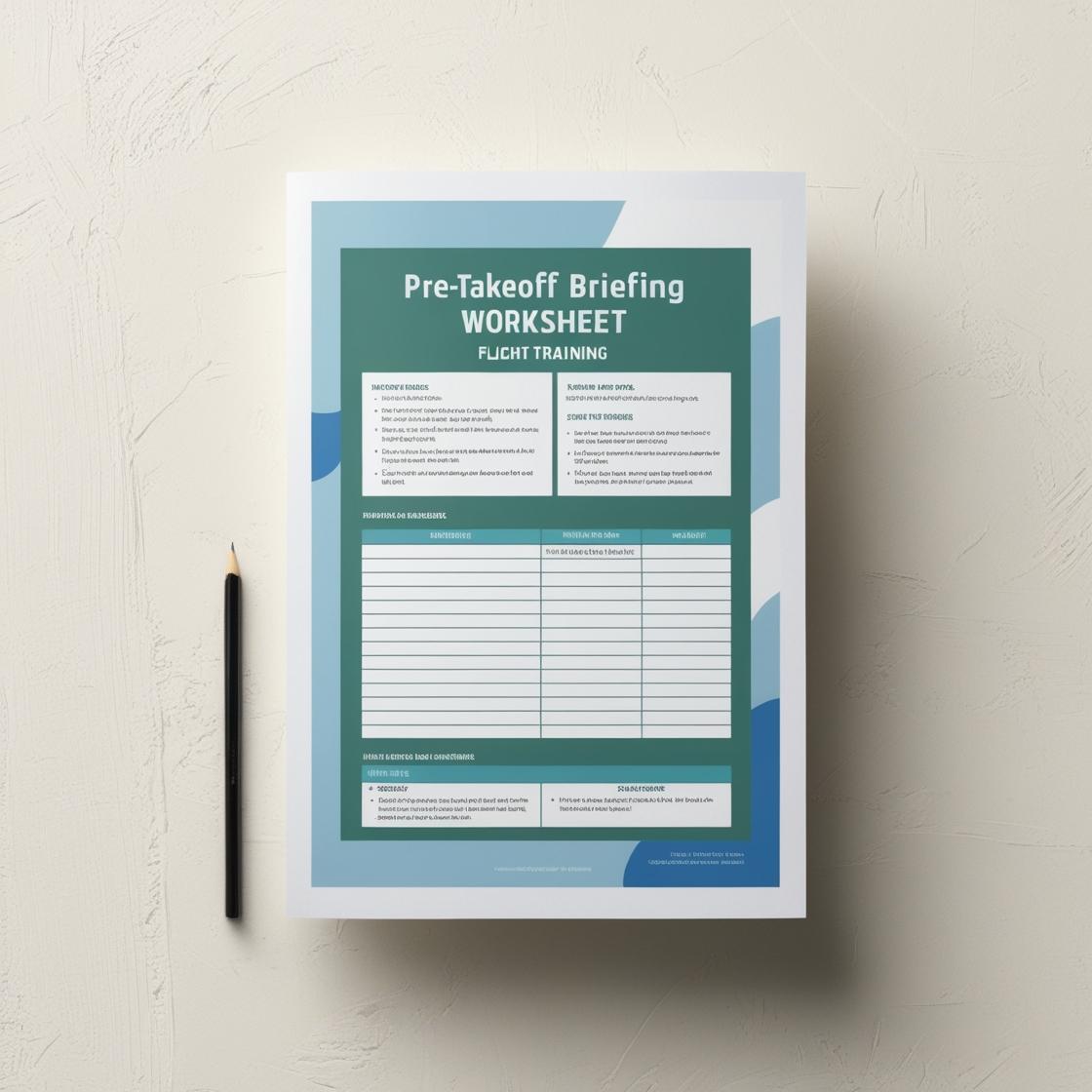 Taxi Instrument Check and Pre-takeoff Briefing