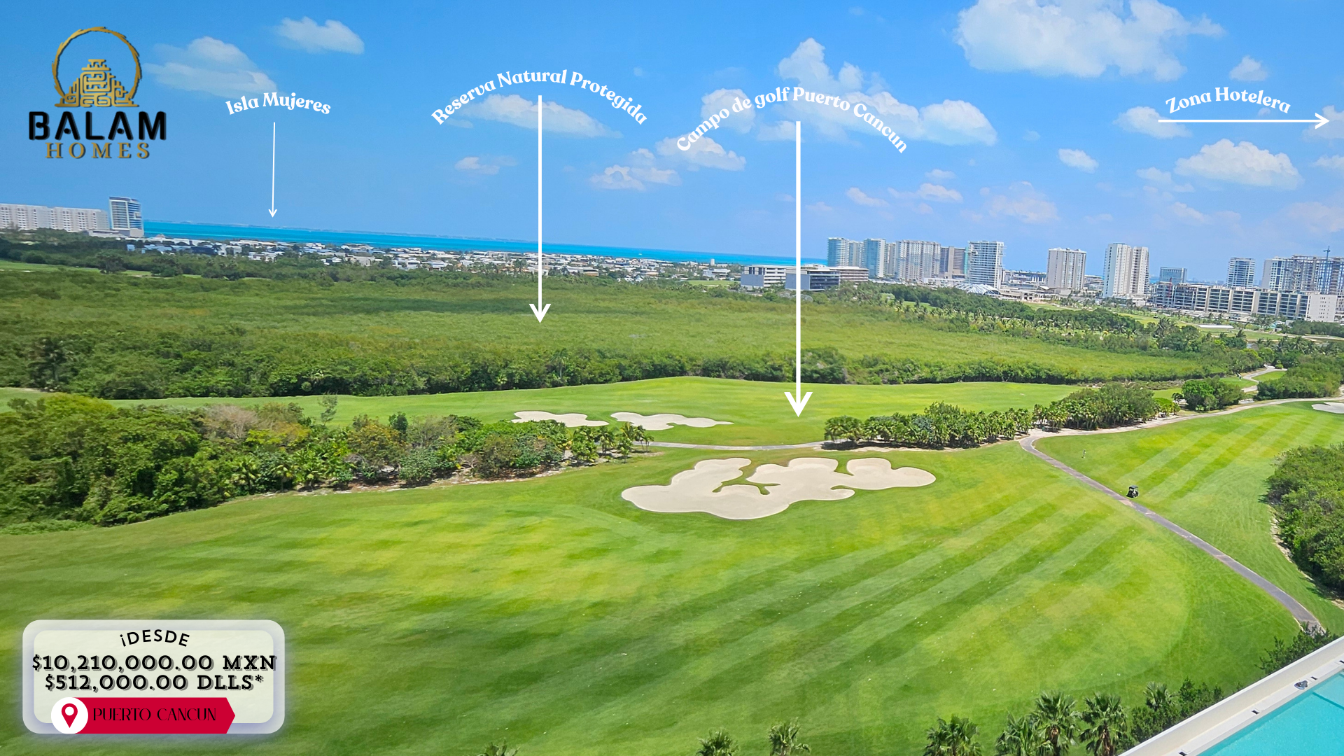 puerto Cancun real estate condos for sale -  Check out this option in the Caribbean, in the exclusive Puerto Cancun. 