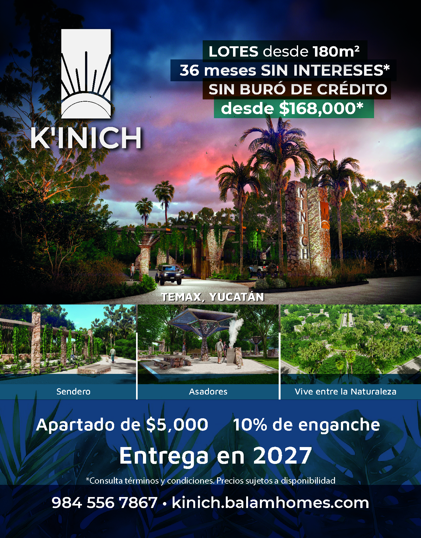 🌿 Descubre Kinich Temax: Terrenos Eco-Friendly en Yucatán desde $168 000 MXN 🌿