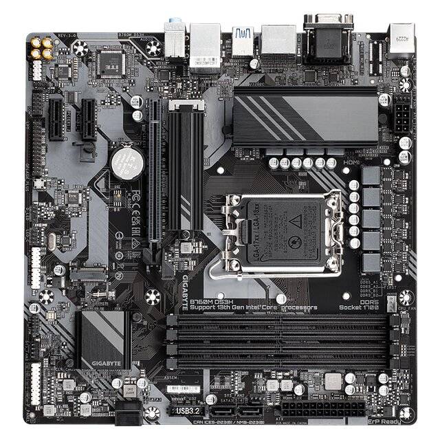 Gigabyte B760M Aorus Elite DS3H (DDR5) Motherboard