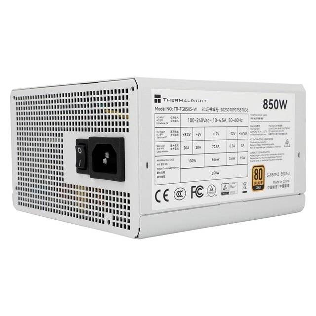 Thermalright 650W 80+ Gold (White) [TR-TG650S-W]