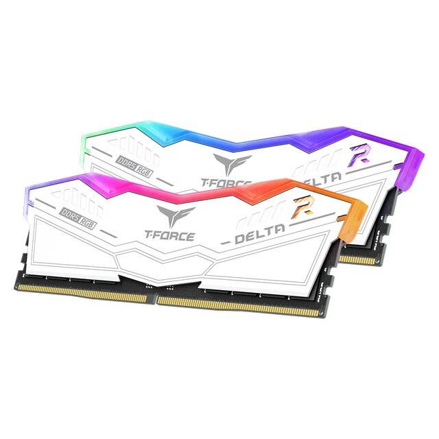 T-Force Delta 32GB RGB (2 x 16GB) DDR5 6000MHz RAM (White)