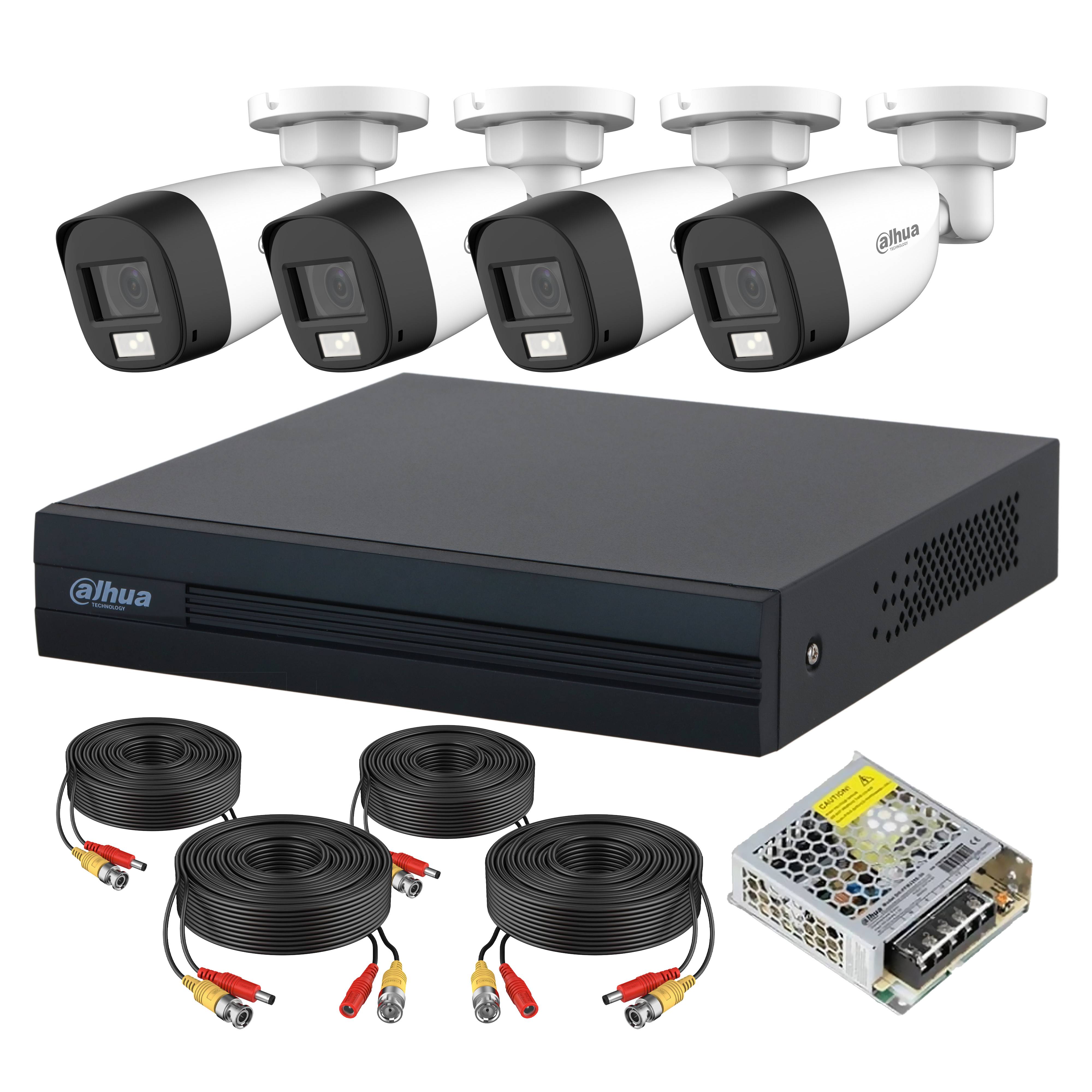 Dahua 4-Channels Kit [1080p] XVR1B04-HFW1200CLP [2MP]