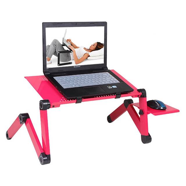 Multifunctional Laptop Table with Mouse Table (Pink)
