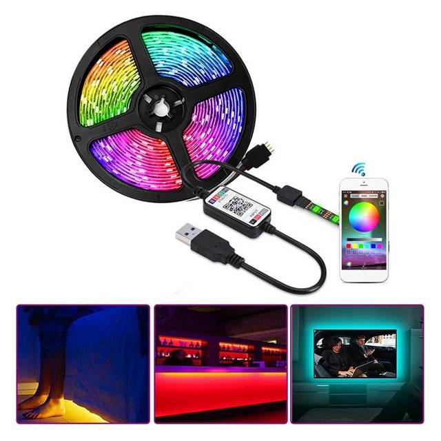 Xtrike Me 3M RGB LED Strip (HT-5050-B3) USB BT App Control