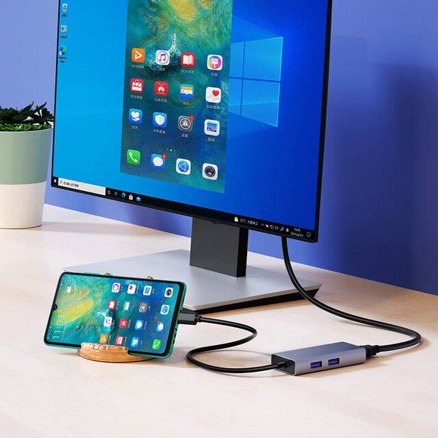DM CHB059 6-IN-1 Type-C Hub (HDMI + PD + USB + TF + SD)