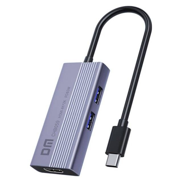 DM CHB059 6-IN-1 Type-C Hub (HDMI + PD + USB + TF + SD)