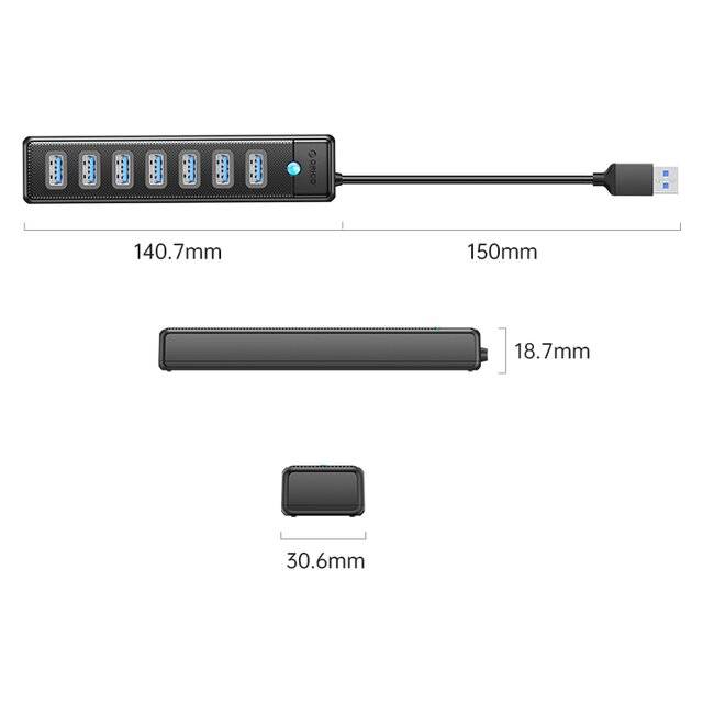 Orico 7-Port USB 3.0 Hub [PW7U-U3-10]
