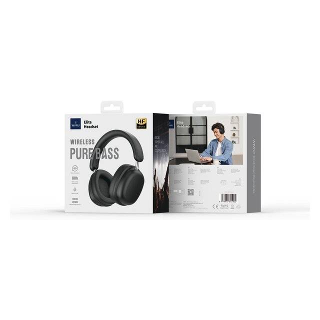 Wiwu TD-05 Elite Pure Bass Wireless Headset (Black)