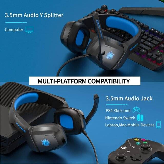 Phoinikas H2 [3.5mm] Headset (Blue/Black)