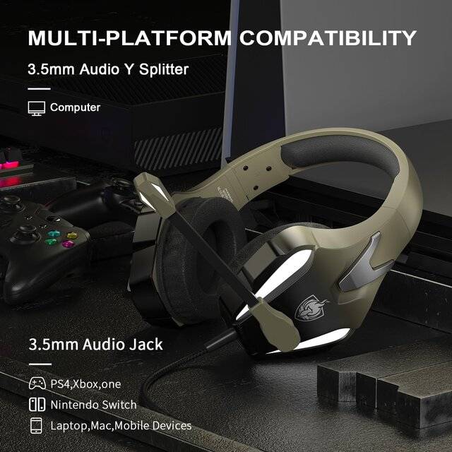 Phoinikas H9 [3.5mm] Headset (Gold)