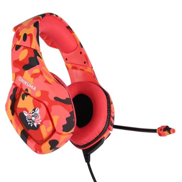 Onikuma K1B Headset (Red Camo)