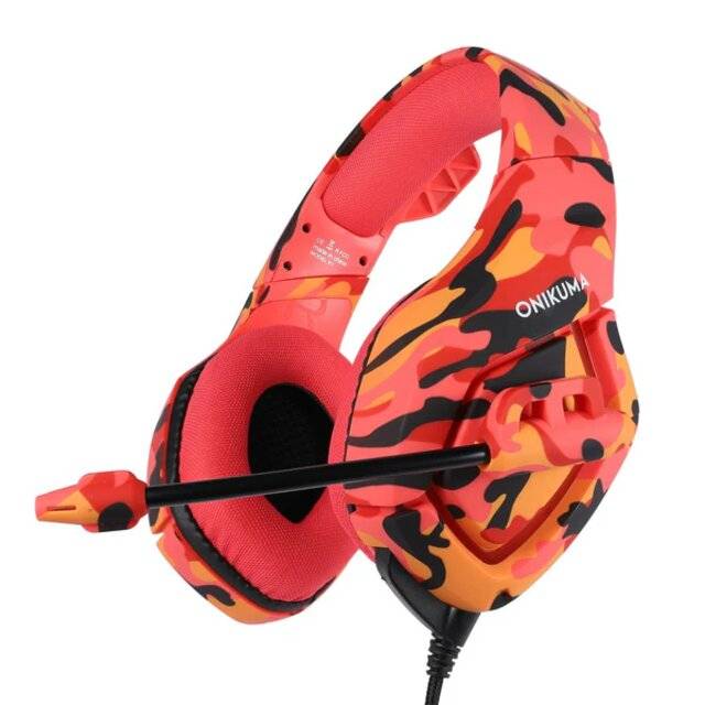 Onikuma K1B Headset (Red Camo)