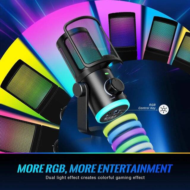 Fifine AM6 AmpliGame RGB Mic